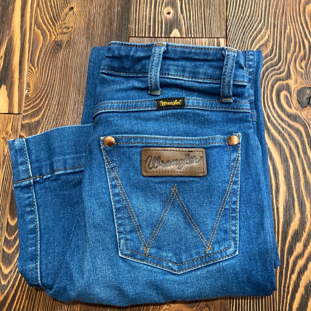Wrangler Blue Flare & Wide Leg Jeans